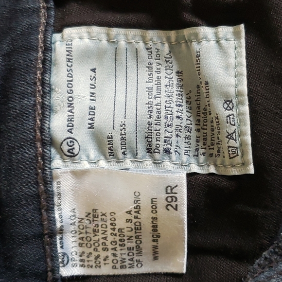 AG Adriano Goldschmied The Stilt Dark Wash Jeans - Picture 5 of 6